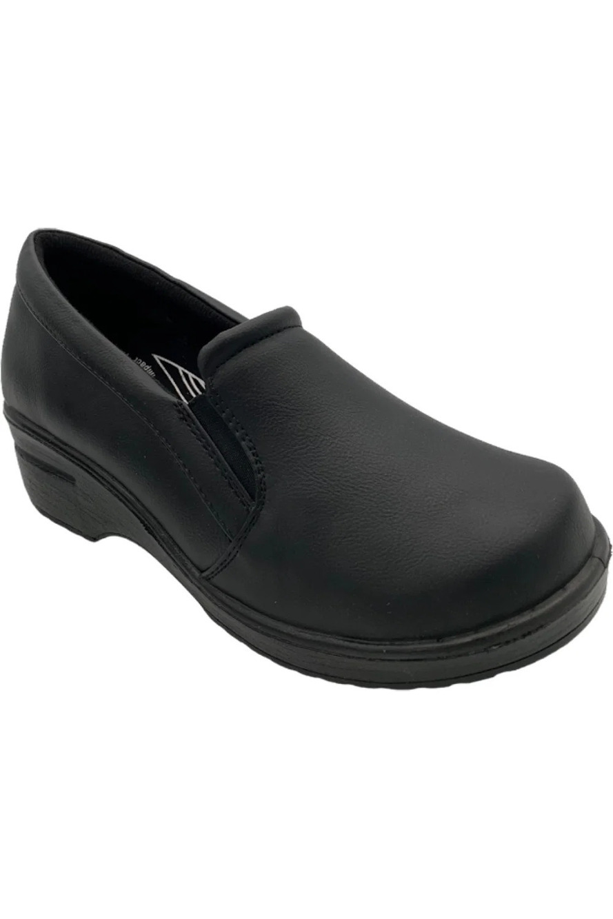 Easy Works By Easy Street Clogs Leeza Black - Wide